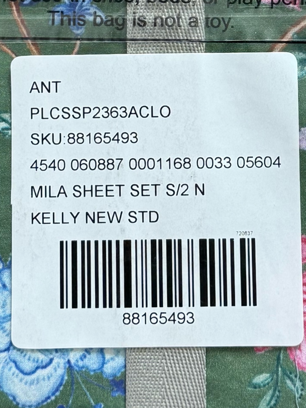 Anthropologie Mila Organic Cotton :: two pillow case shams :: NEW - Picture 3 of 3